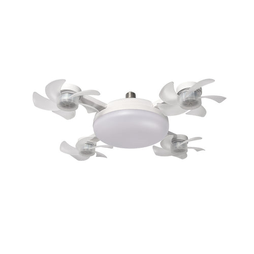 Foldable LED Fan Light with E27 Socket